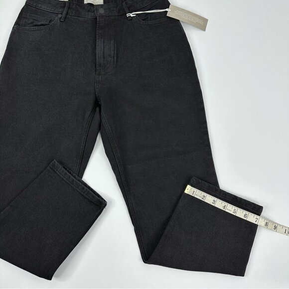 Everlane‎ Women's NWT Black The Curvy Cheeky Straight Leg Jean W32/L26 Crop - Picture 11 of 11